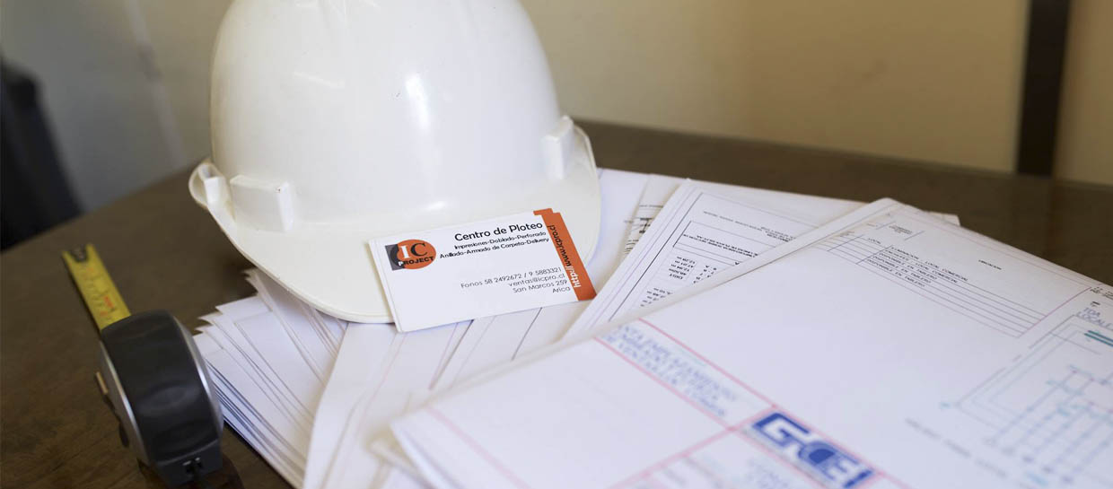 Impresión y doblado de planos